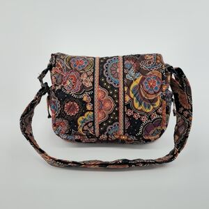 Vera Bradley Quilted Floral Crossbody Bag | Cotton | Adjustable Strap.   I#009